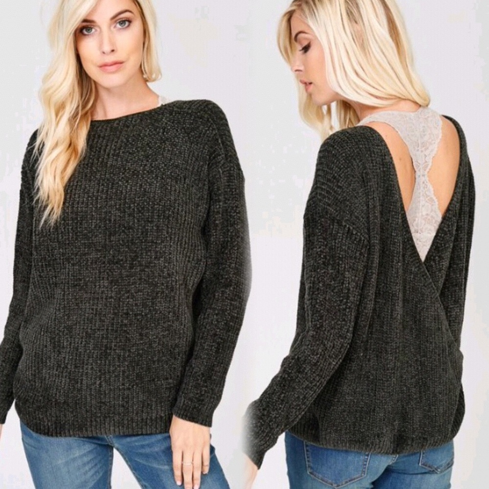 New Favorite Cozy Slouchy Knit Chenille Sweater - Picture 4 of 8